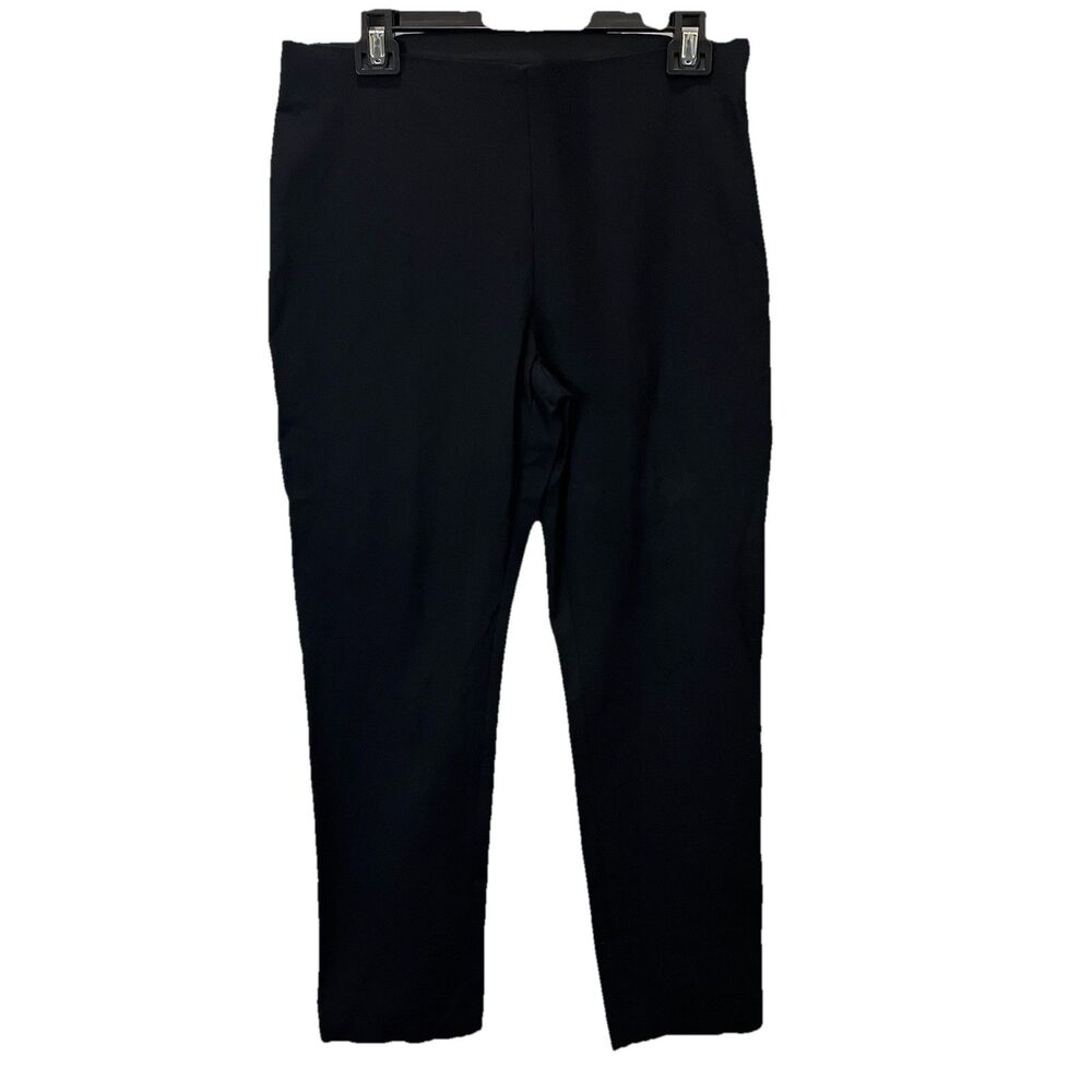 A New Day Black Stretch Crop Pull On Dress Work Trouser Pants Womens Size 10